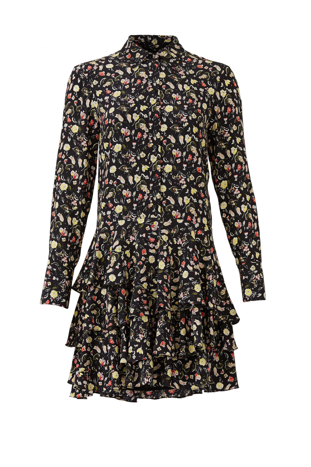 Painterly Floral Shirtdress by Jason Wu