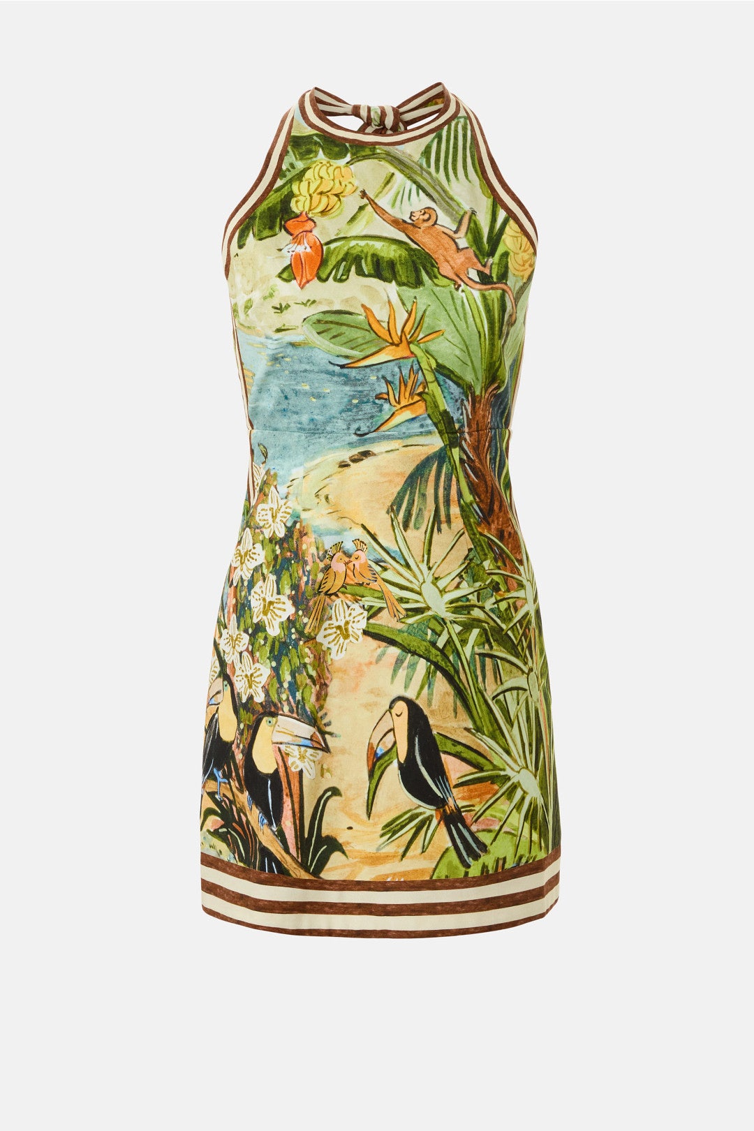 Toucan Tango Halter Mini Dress by ALMAIS | Rent the Runway