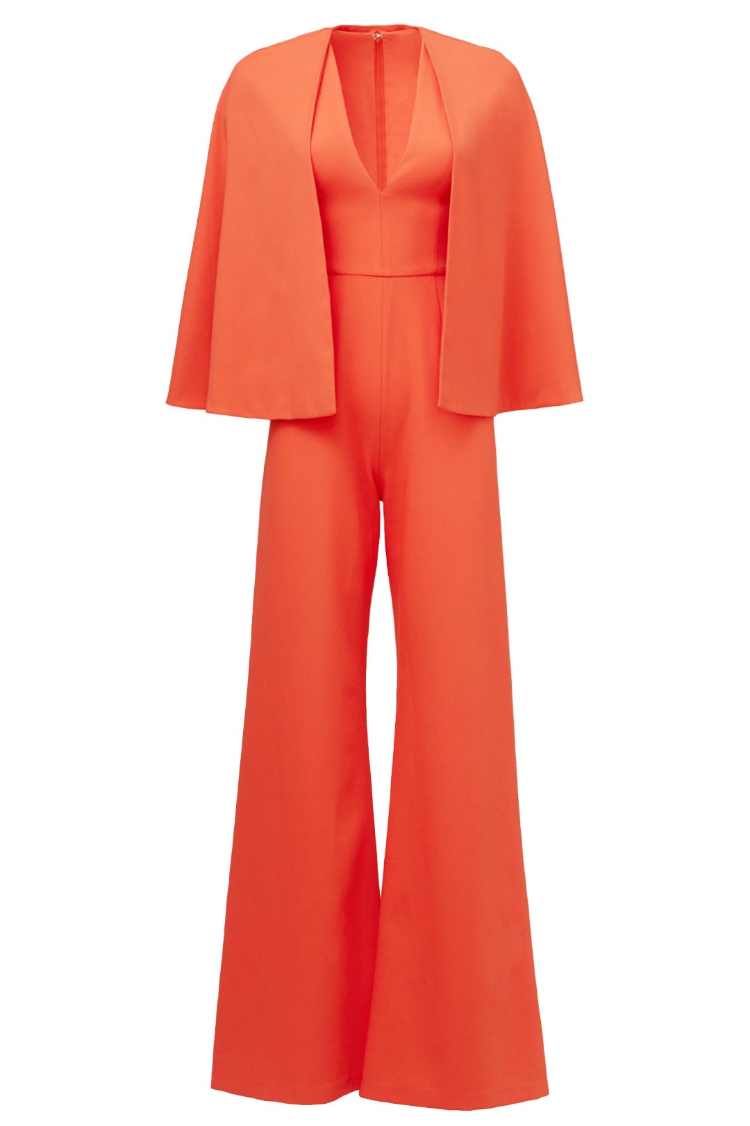 Red Amadeo Revolve Cape Jumpsuit by Alexis 3