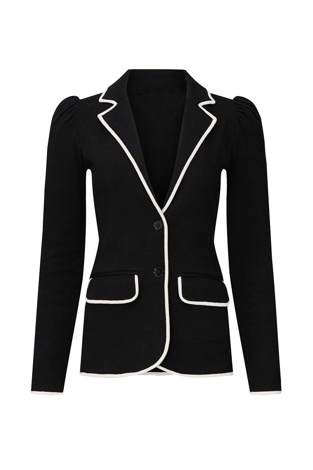 Black Puff Sleeve Blazer by Lauren Ralph Lauren 4