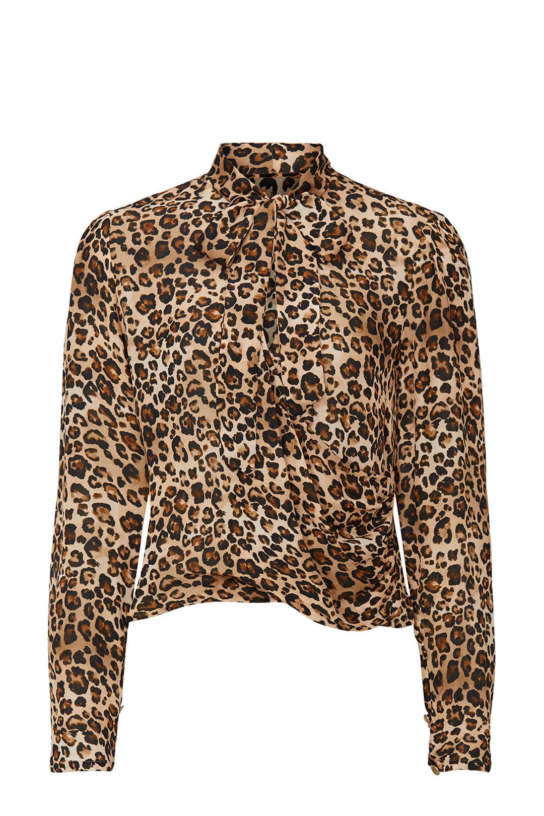 Leopard Tie Neck Top by Nicholas 4