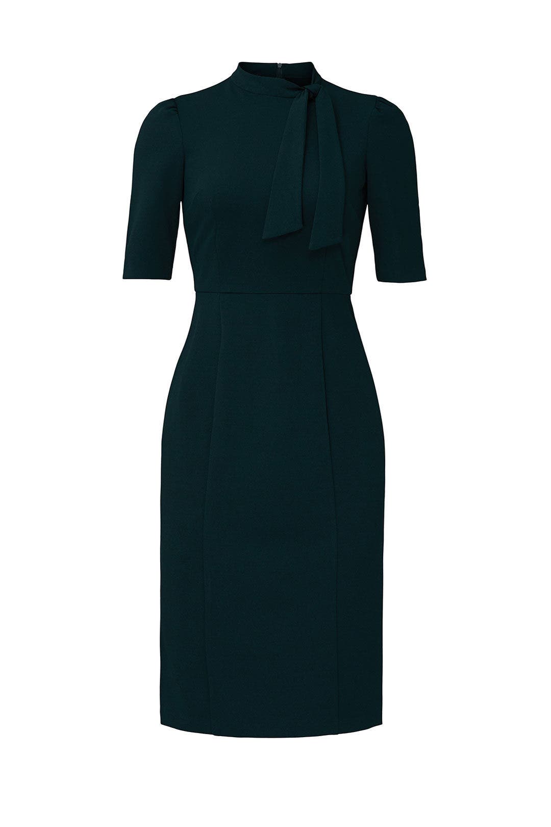 Green Tie Neck Sheath by Donna Morgan 4