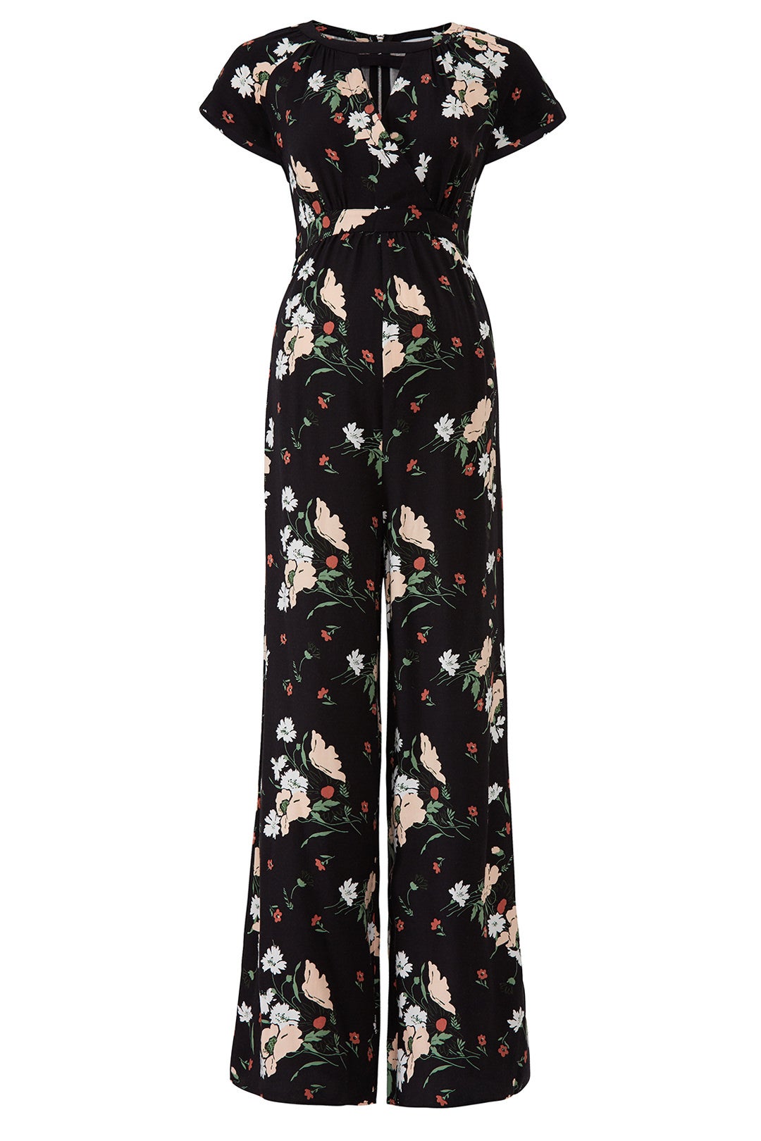 Adjustable Waist Floral Maternity Jumpsuit by Ingrid & Isabel 3