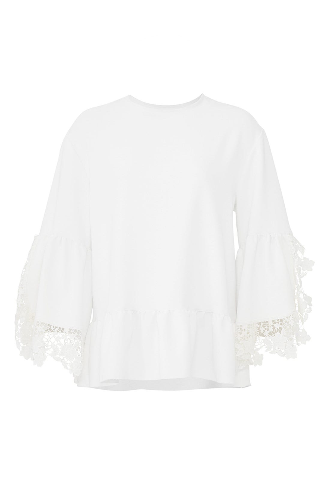 Lace Flared Sleeve Top by See by Chloé