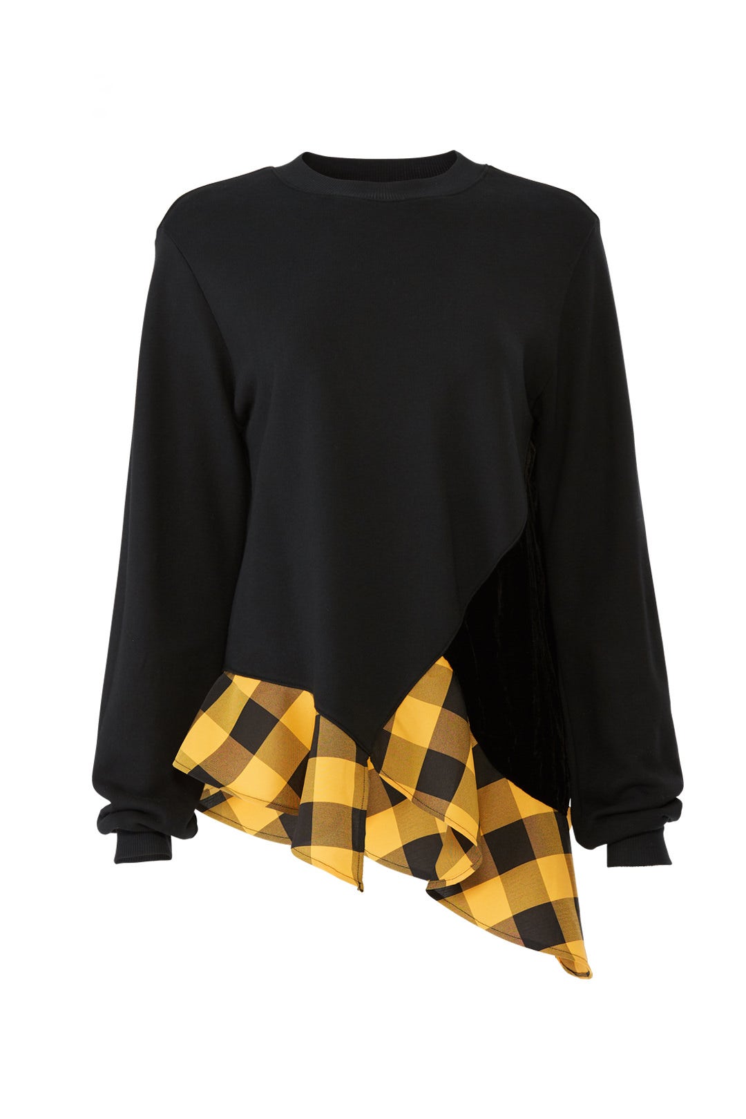 Contrast Ruffles Pullover by Clu