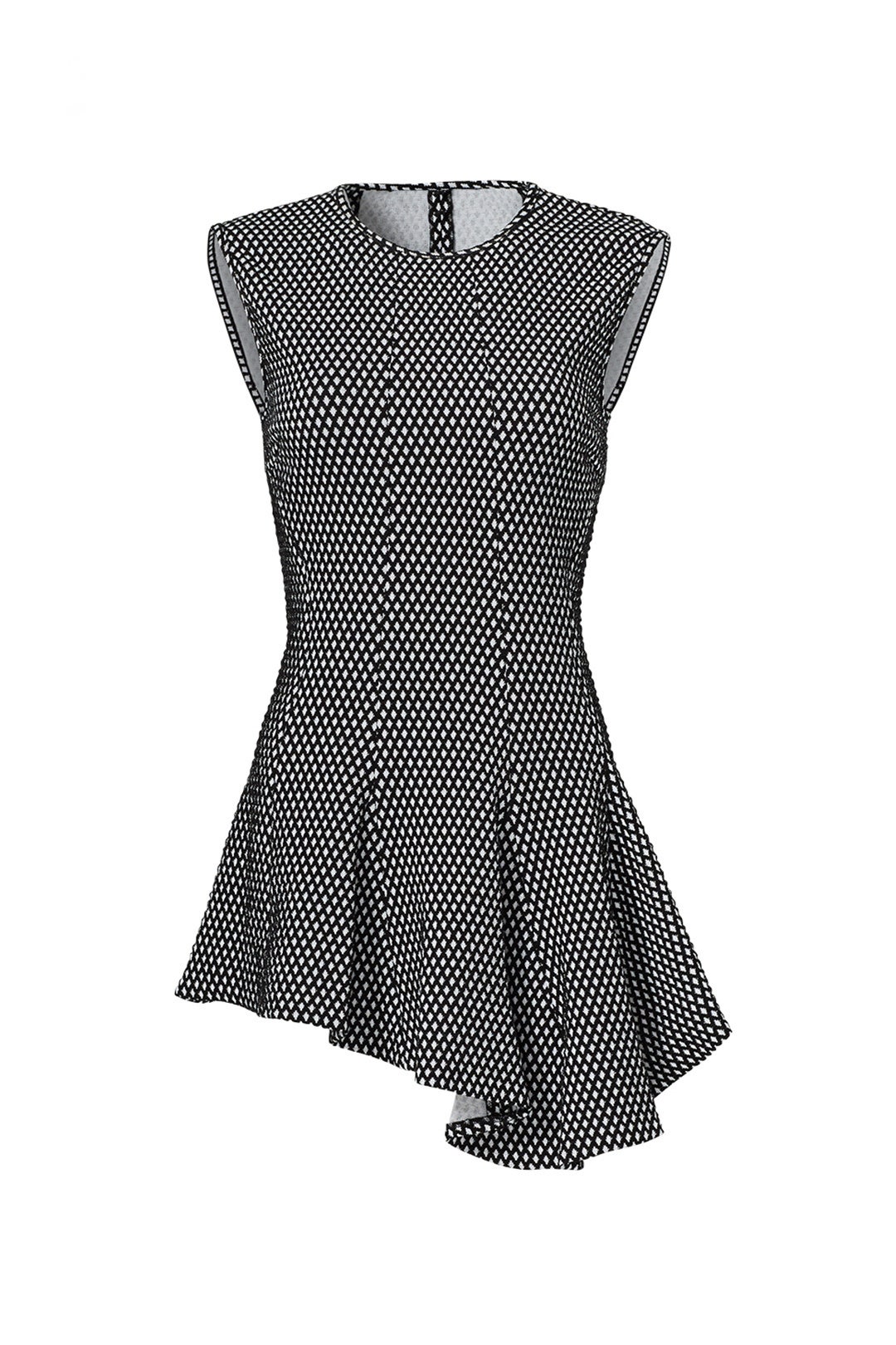 Asymmetrical Hem Dot Top by DEREK LAM 3