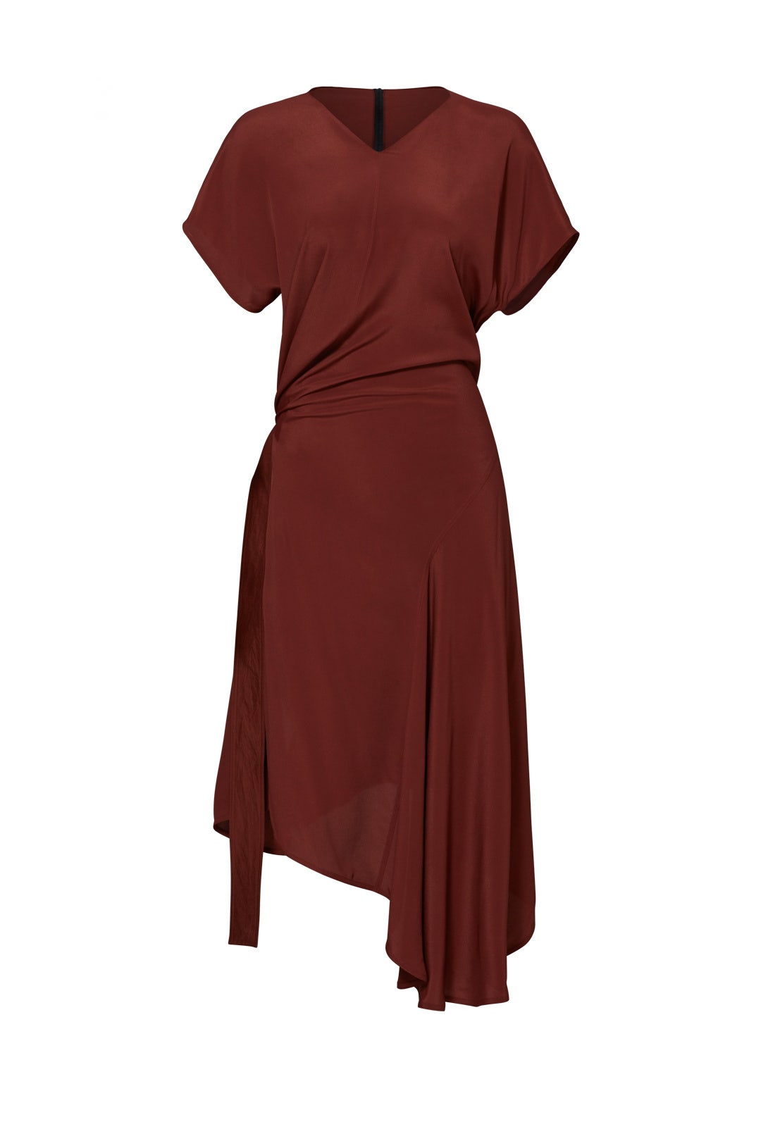 Port Red Asymmetric Dress by Marni