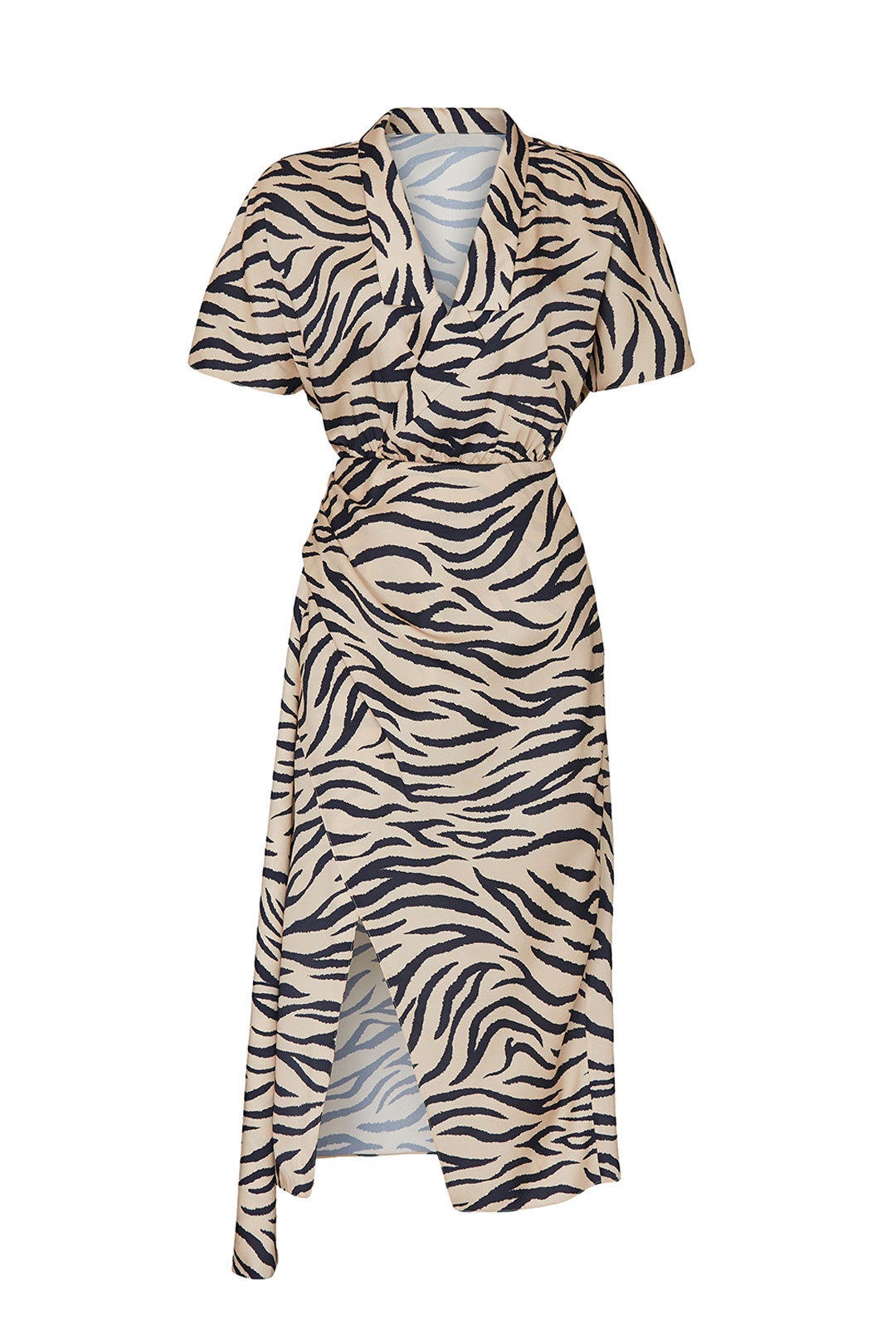 Zebra Drop Collar Dress by LAPOINTE 4