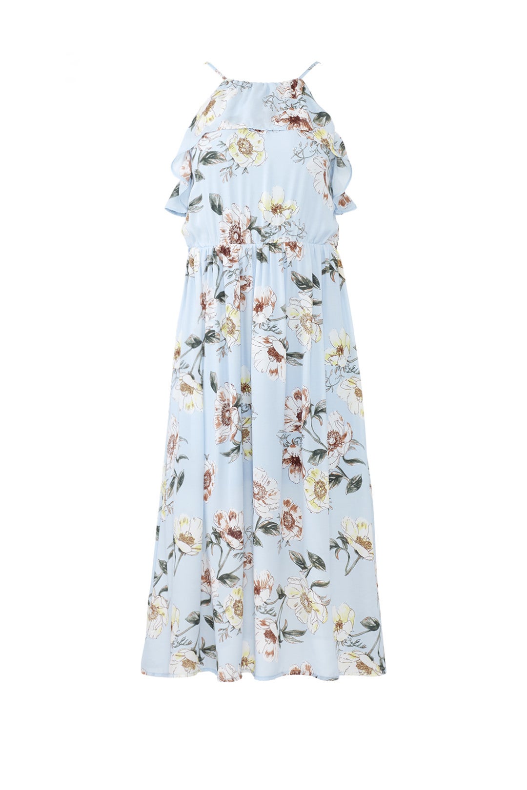 Floral Flutter Front Dress by Fleurtine