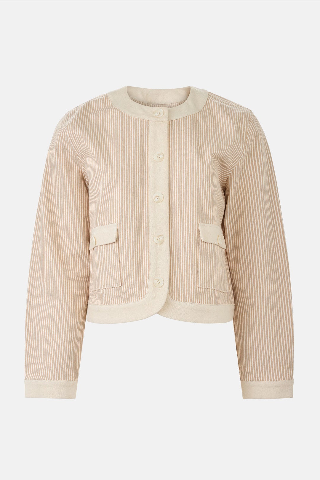 Myra Contrast Cropped Jacket by Fifteen Twenty 4