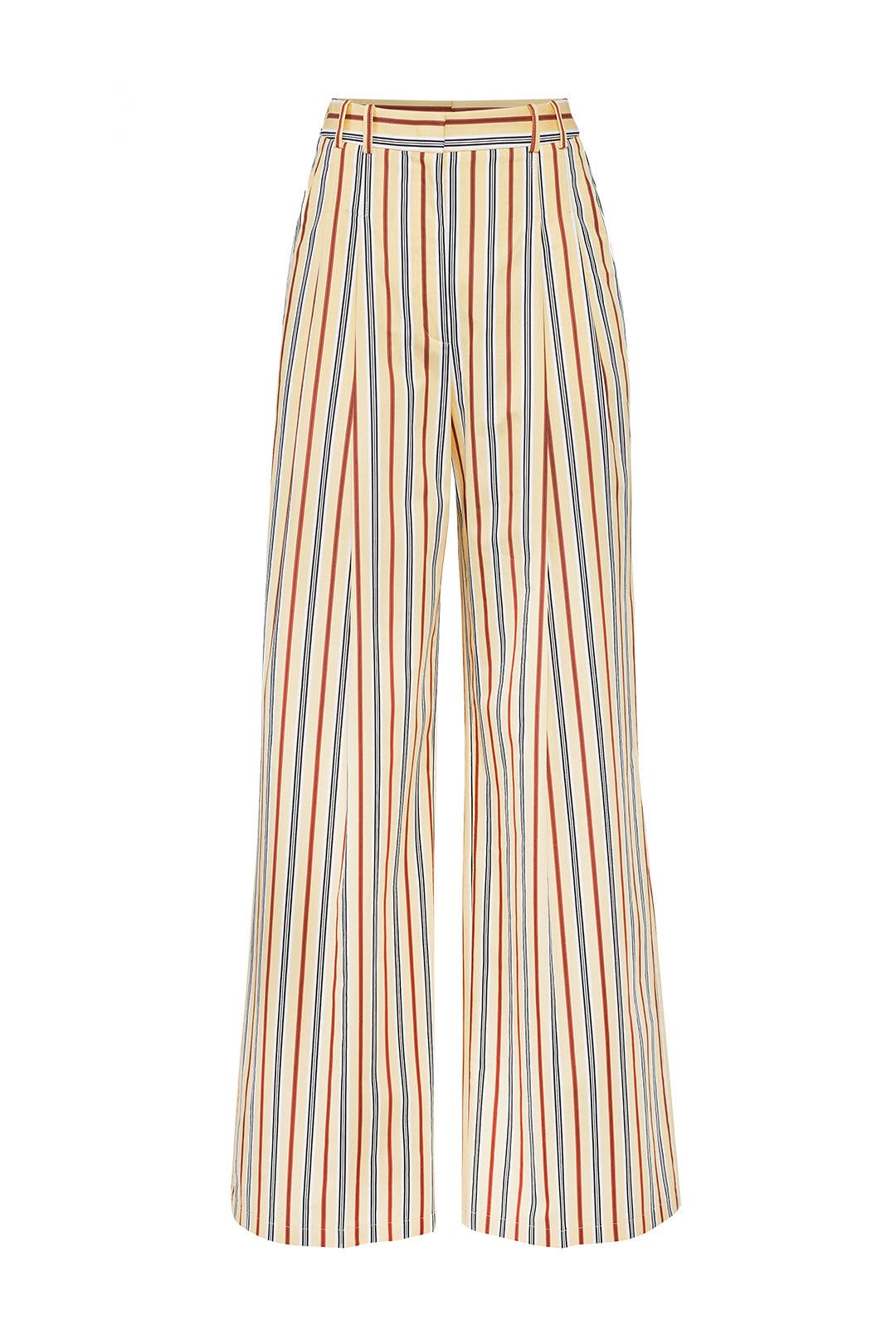 Yellow Stripe Pants by Jil Sander Navy for $64 | Rent the Runway