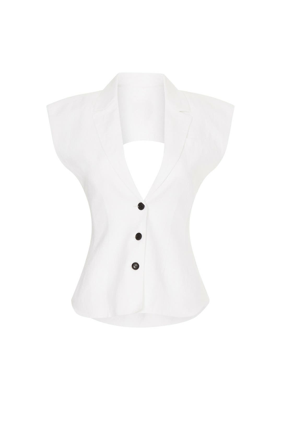 Enzo Linen Vest Top by Marissa Webb | Rent the Runway