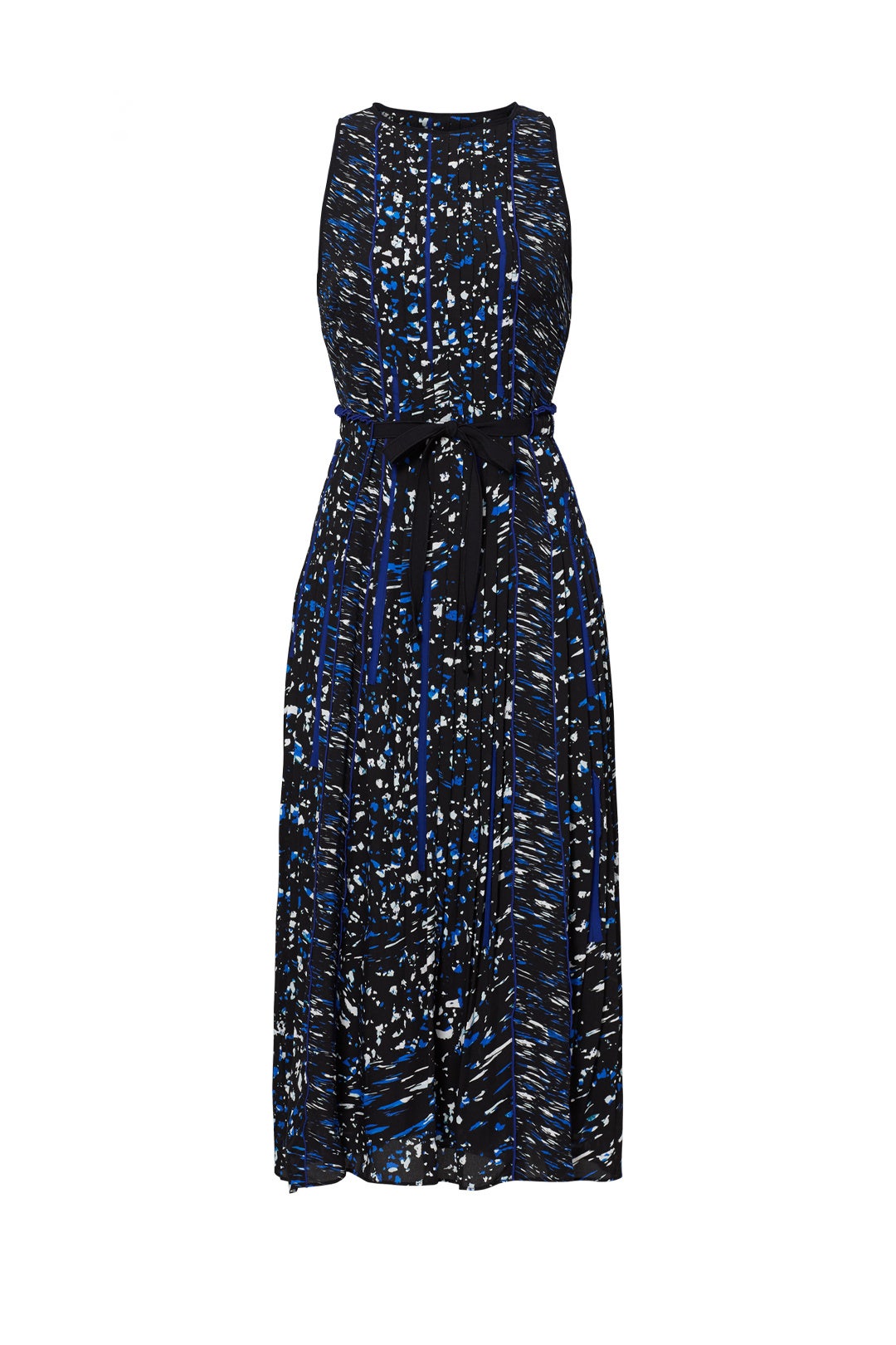 Blue Printed Georgette Dress by Proenza Schouler | Rent the Runway