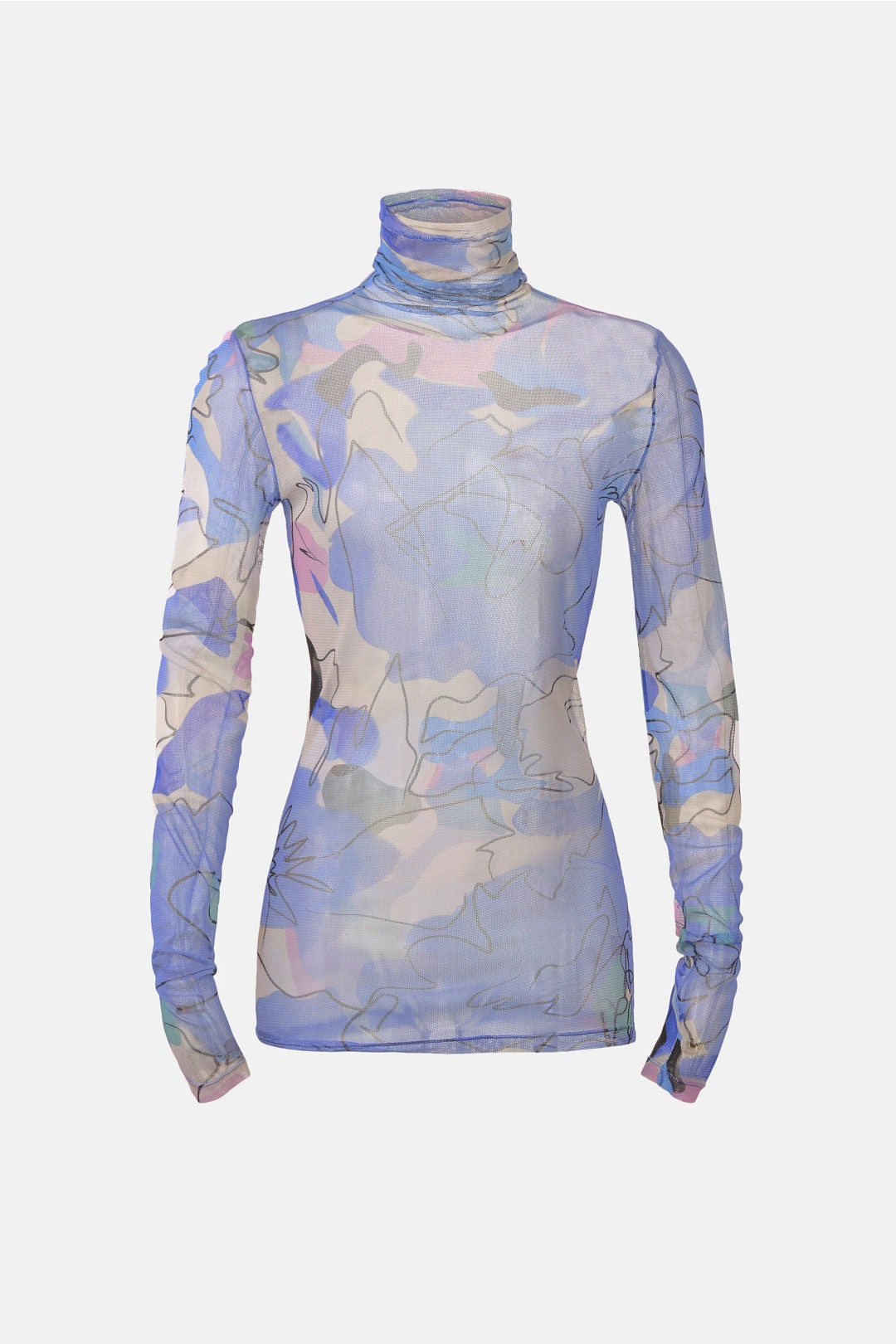 Mesh Turtleneck by Silk Laundry 4