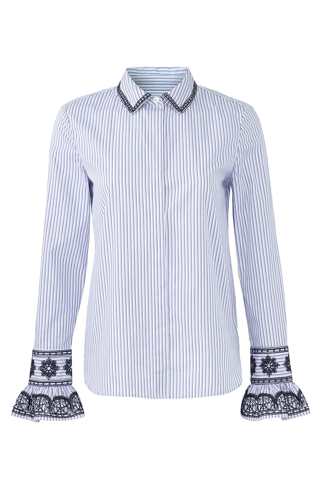 Striped Paige Shirt by Tory Burch