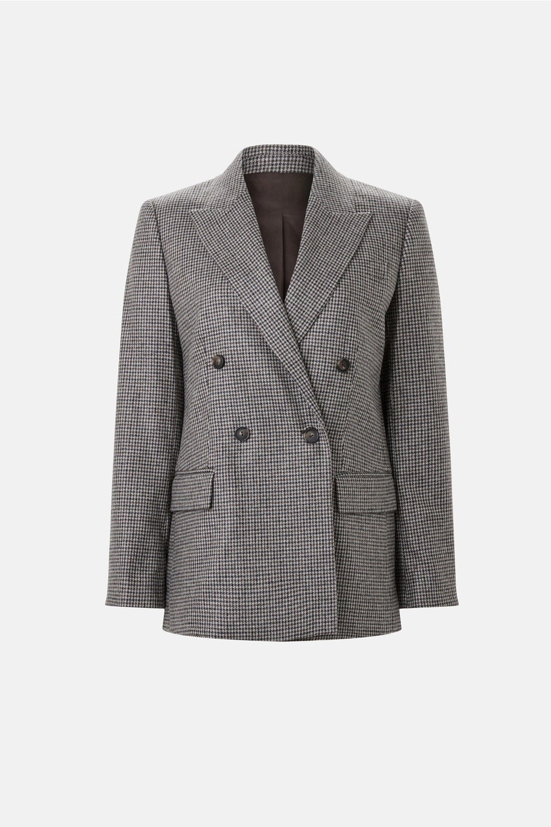 Houndstooth Double Breasted Blazer by VINCE.