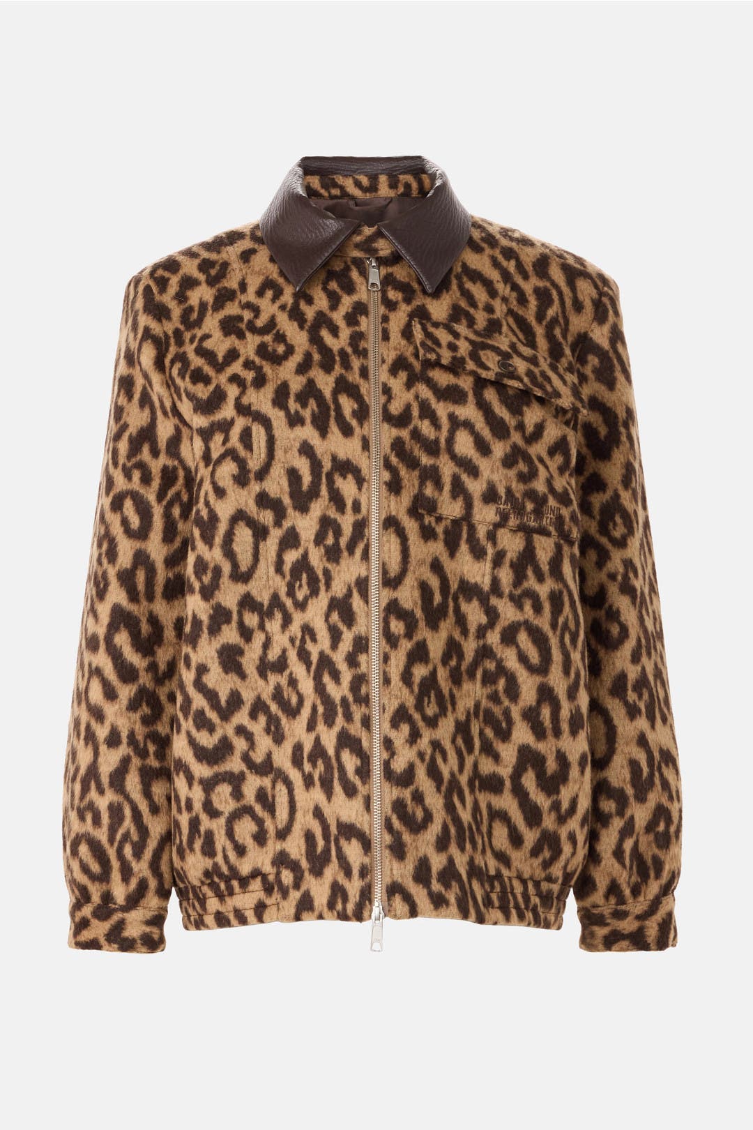 Beline Cheetah Print Collared Jacket by Baum und Pferdgarten