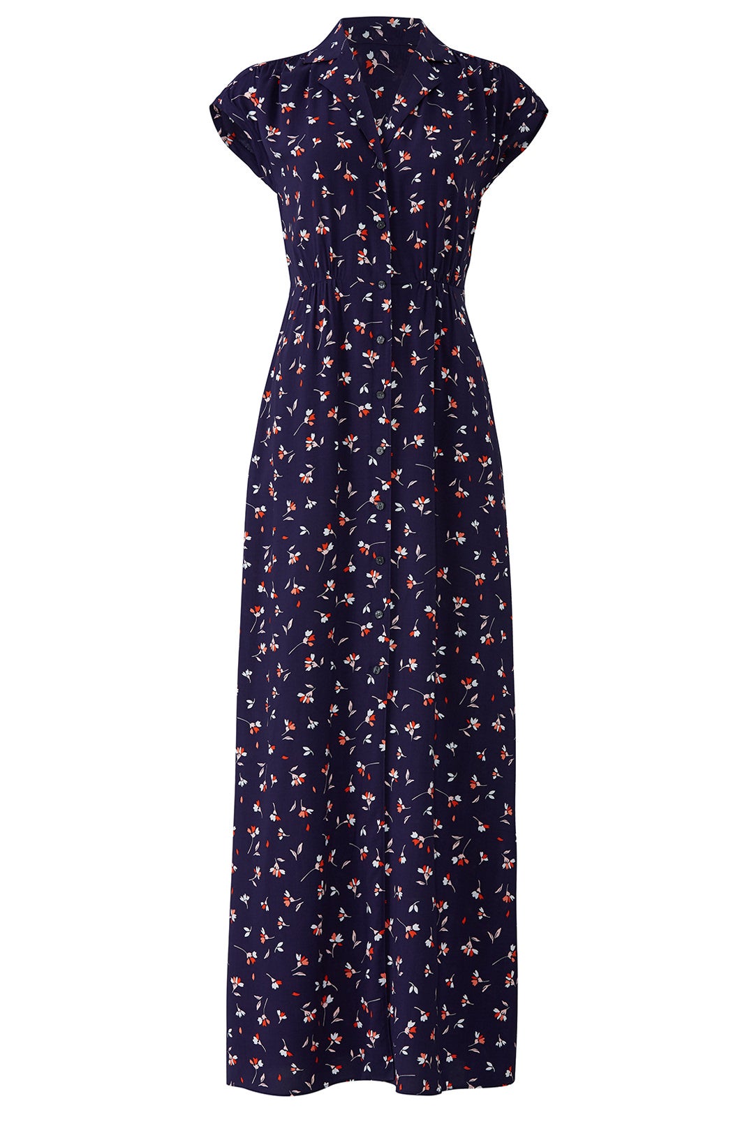 Navy Floral Printed Maxi by Draper James