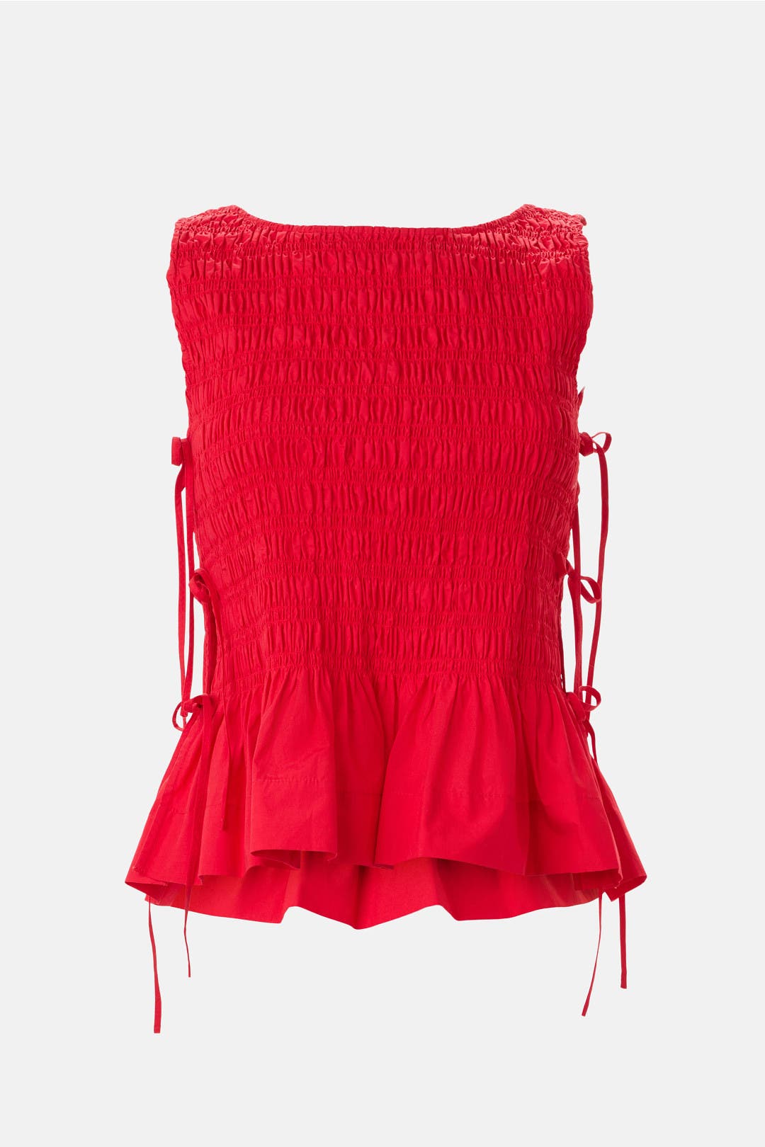 Smock Tie String Top by GANNI | Rent the Runway
