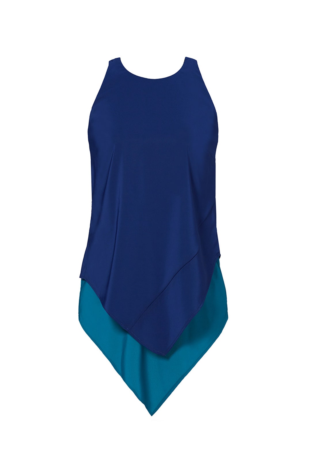 Navy and Teal Layer Top by Hunter Bell 3