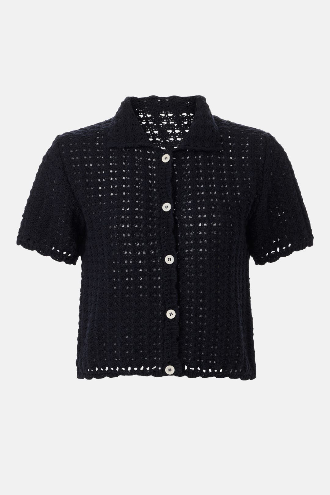 DUNST ■ OPEN COLLAR CROCHET CARDIGAN_UNISEX Designer fashion, Seoul-fully created | W Concept