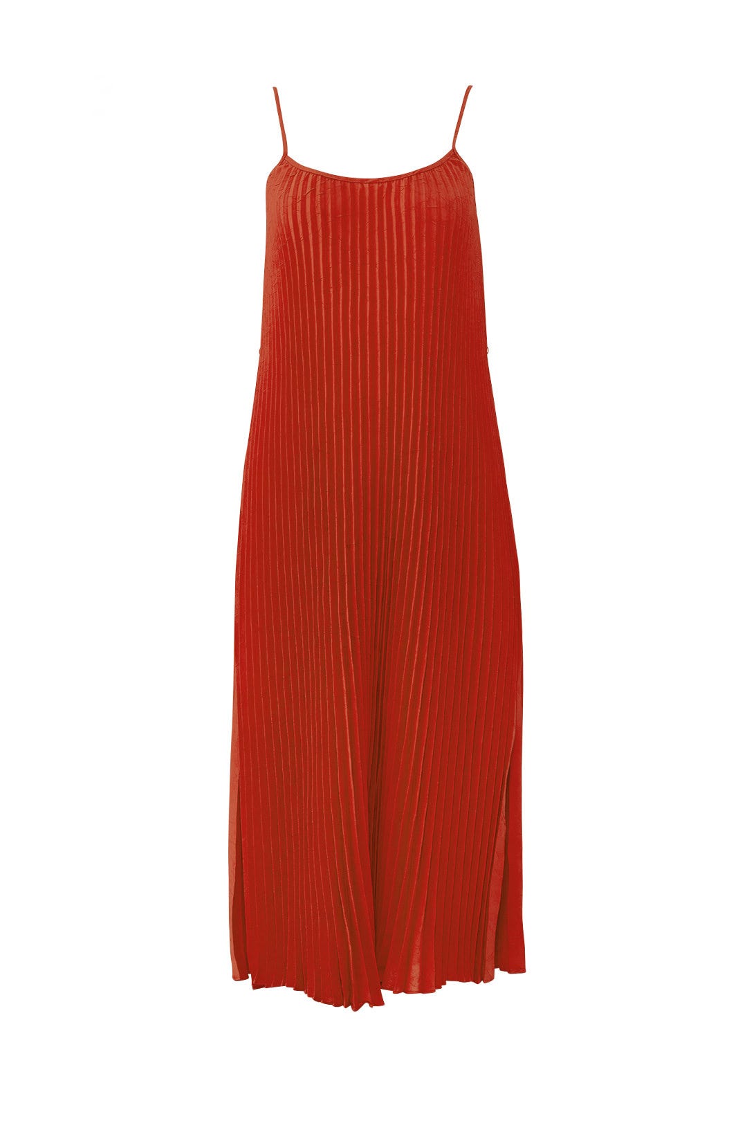 Paprika Pleated Cami Dress by VINCE. 3
