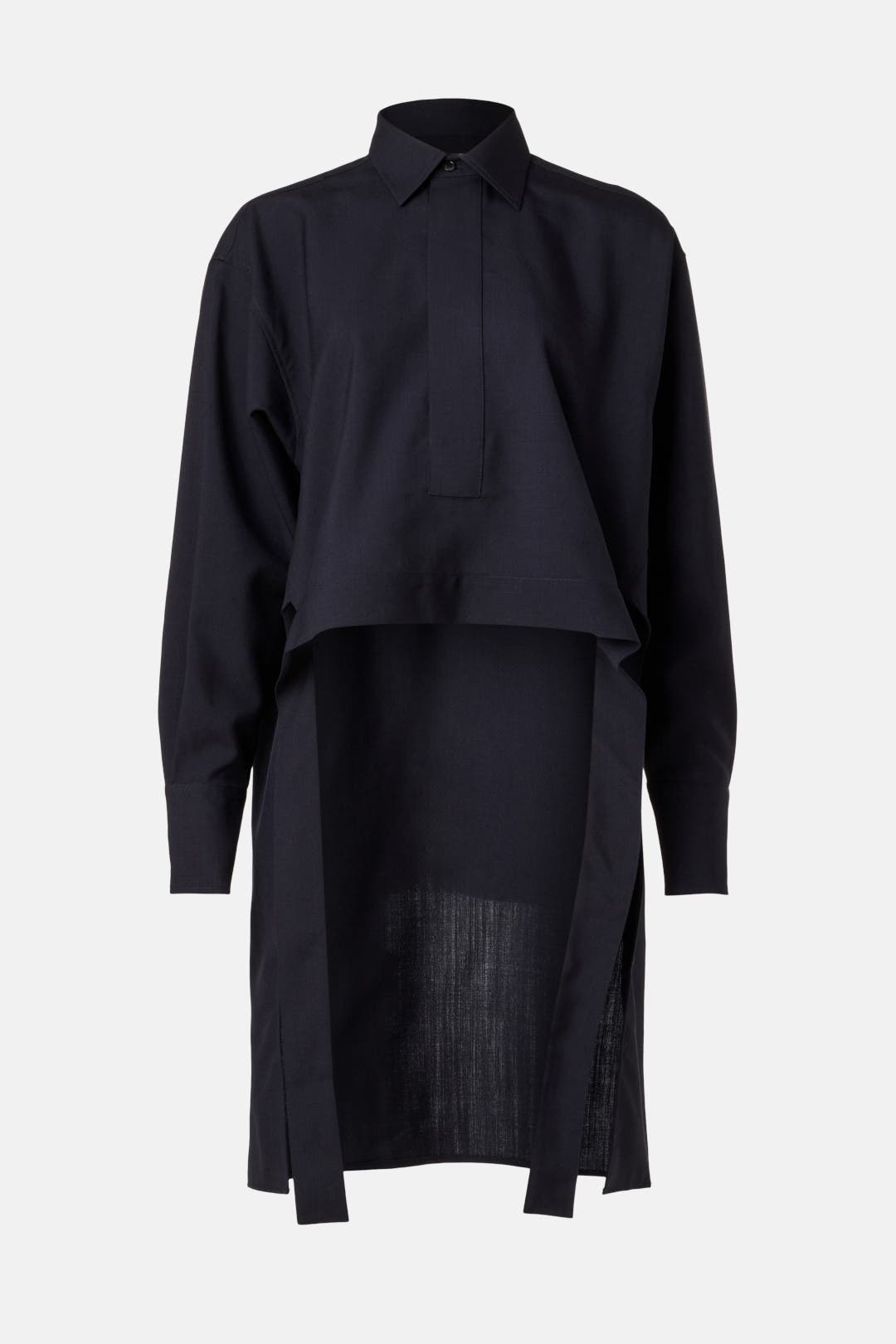 High Low Collared Shirt by Plan C | Rent the Runway