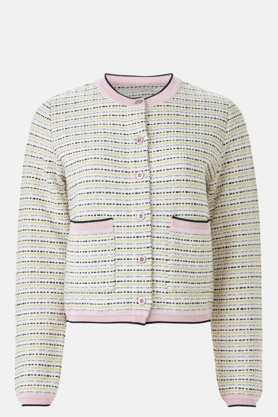 Collarless Tweed Jacket by Aldomartins 4