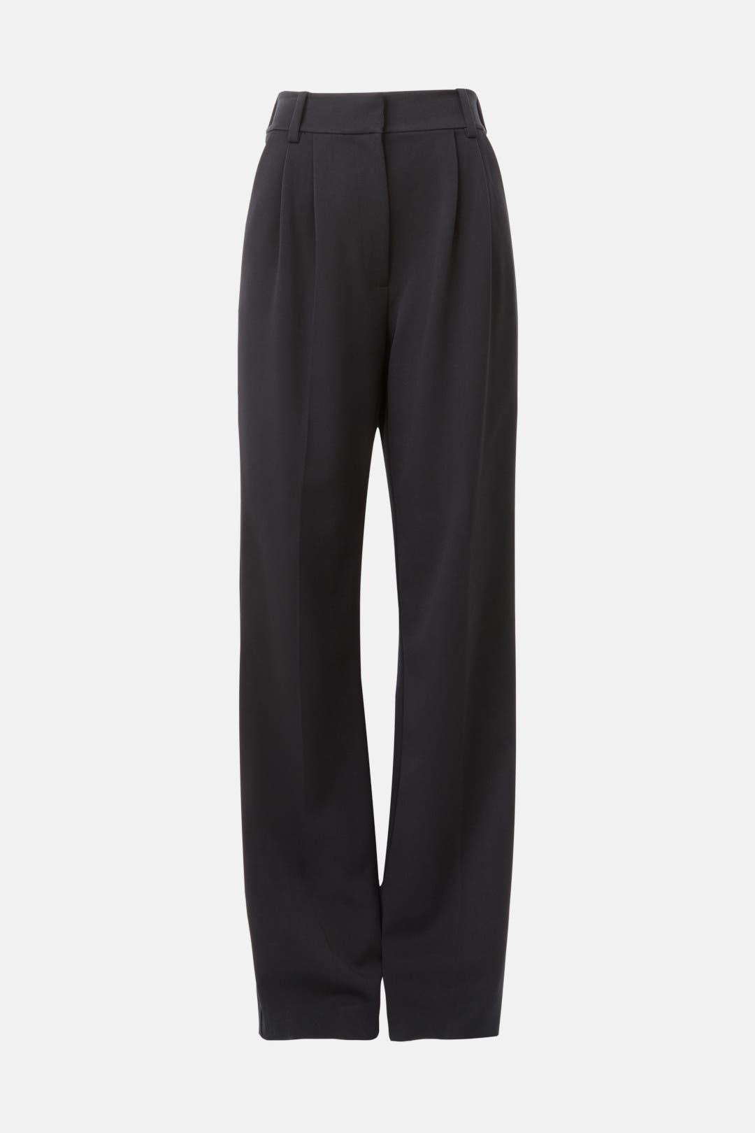 Black Trousers With Front Pleat by Plan C | Rent the Runway
