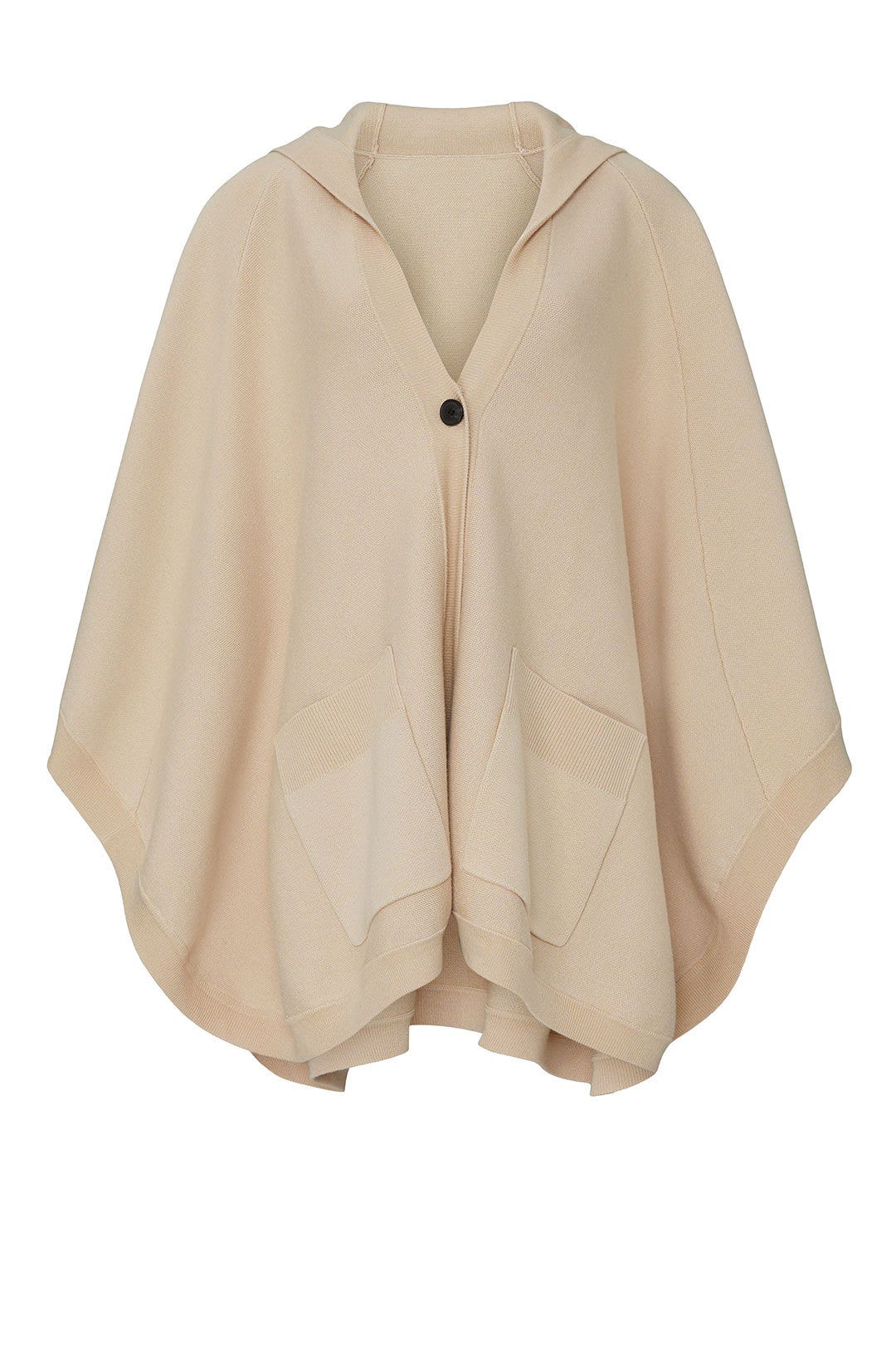 Beige Hooded Sweater Coat by Great Jones 4