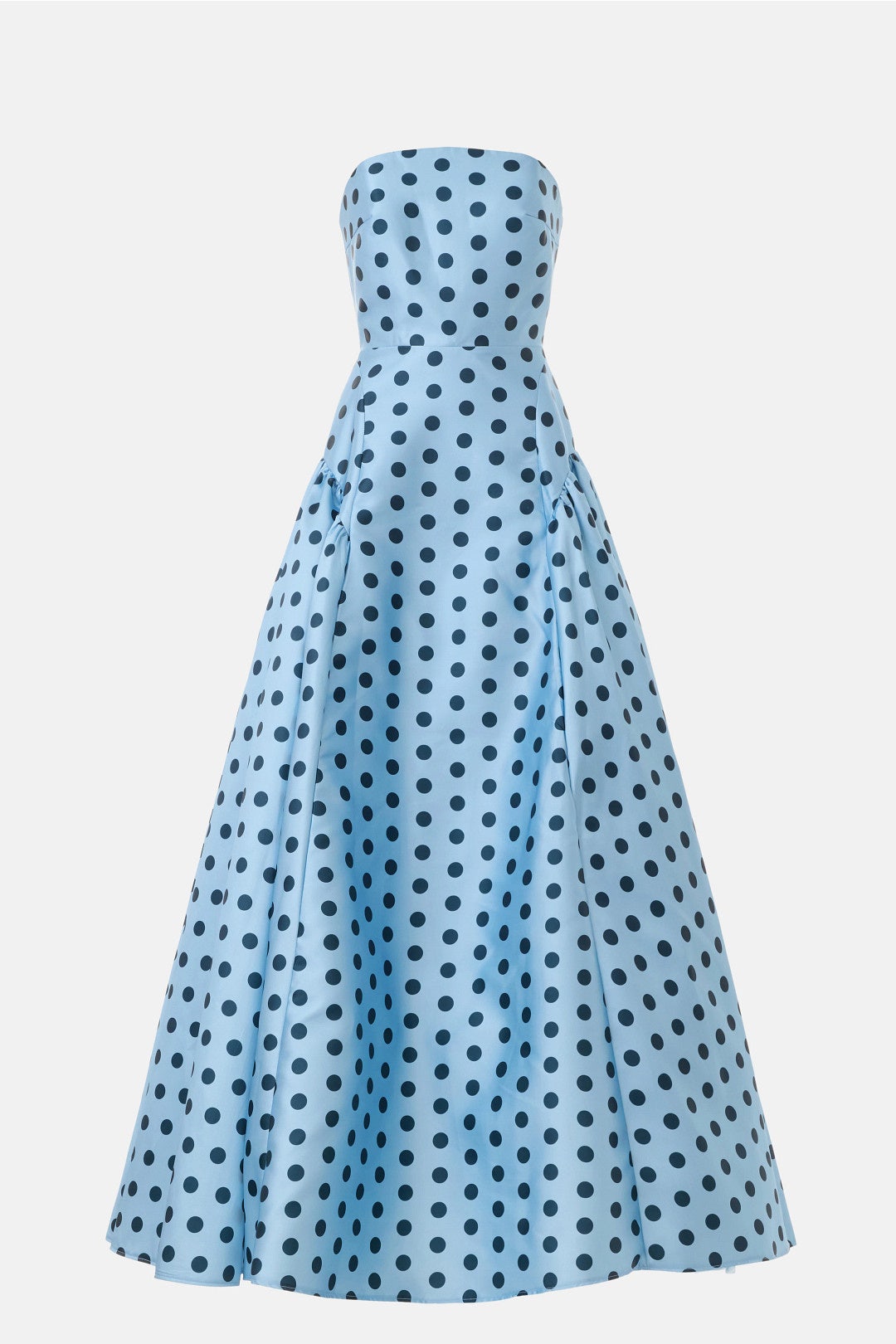 Strapless Polka Dot Mikado Ballgown by Ieena for Mac Duggal