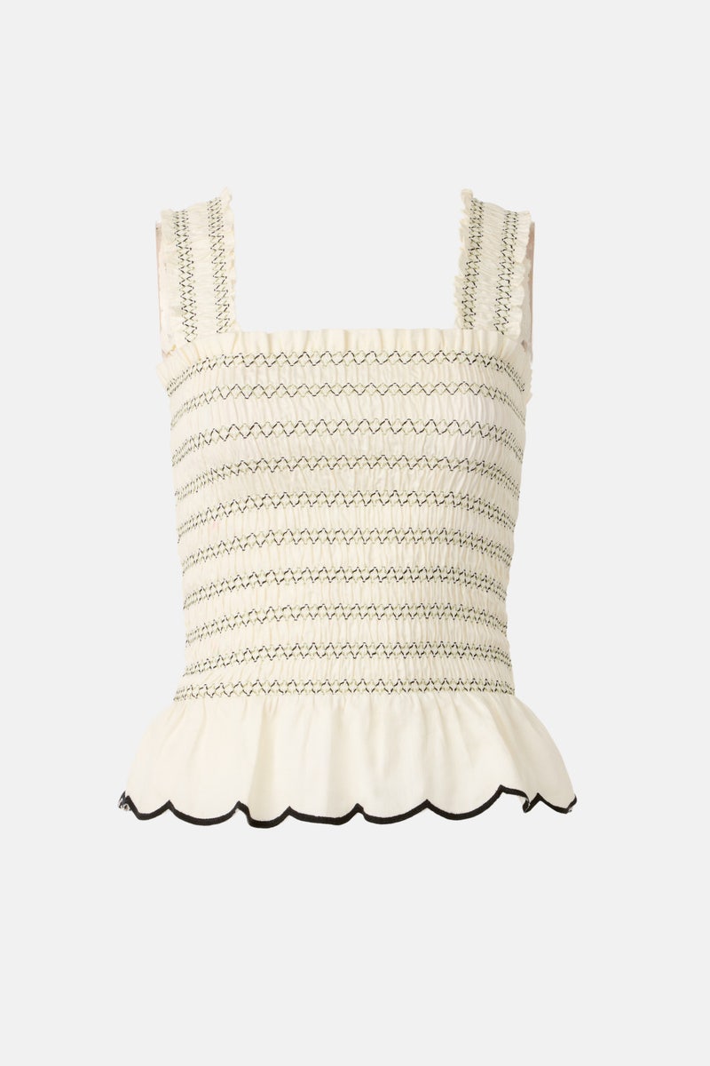 Elliot Smocked Tank Top by Fifteen Twenty - Photo 4