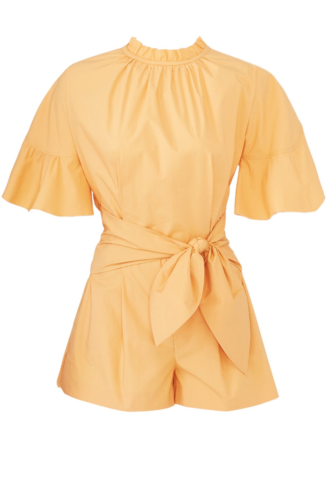Orange Poplin Romper by Genny 3