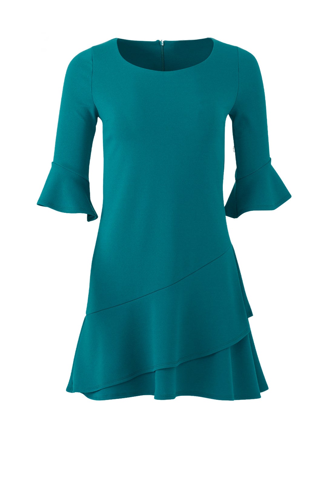 Teal Double Ruffle Dress by Slate & Willow 3