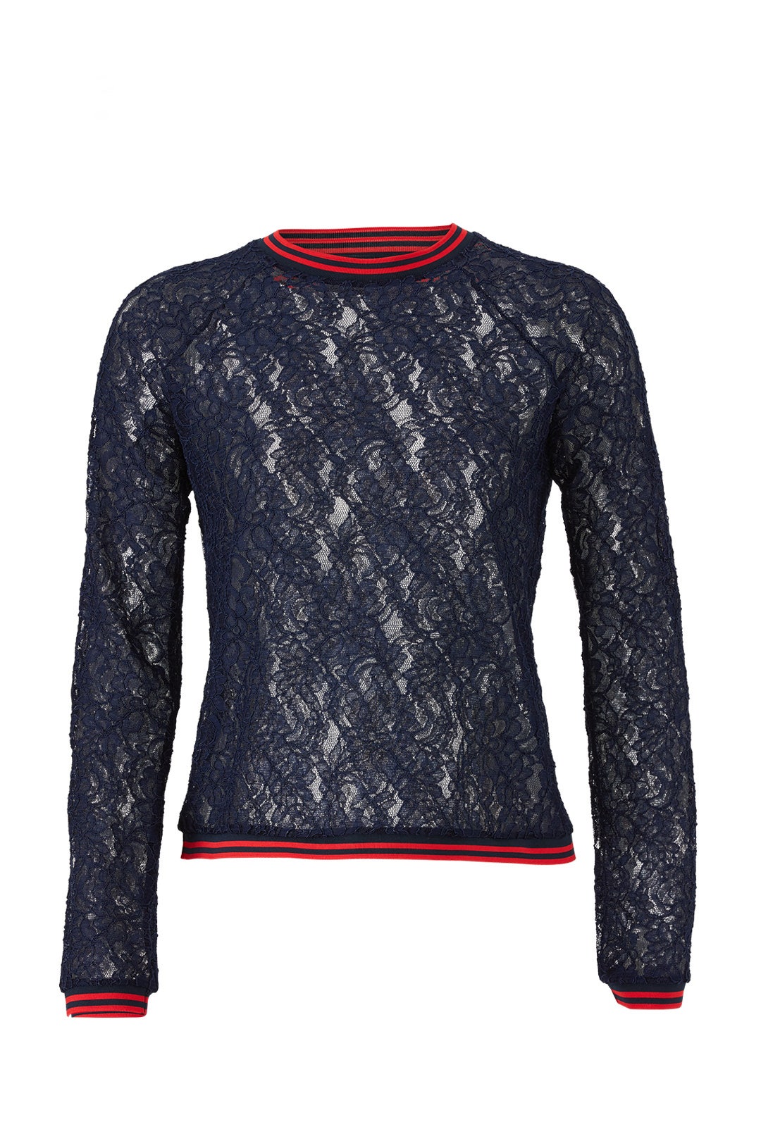 Sheer Navy Lace Top by Slate & Willow 3