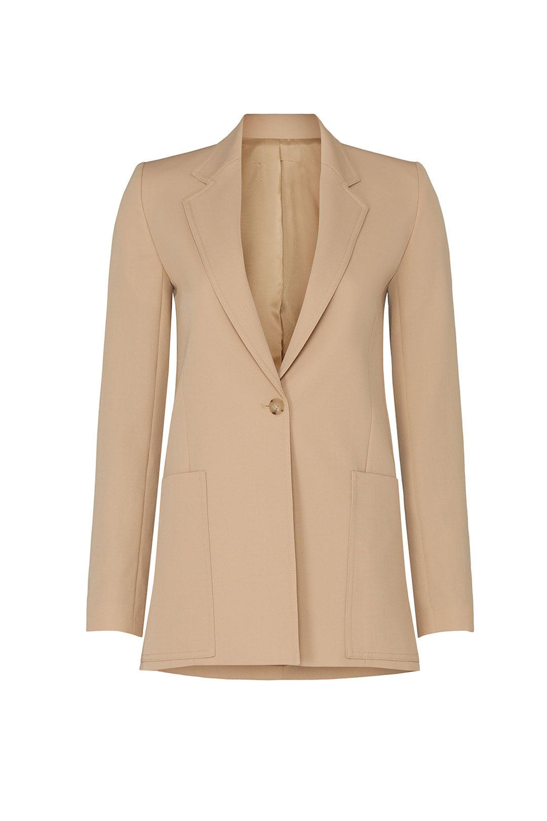 Beige Oversized Blazer by Victoria Victoria Beckham 4