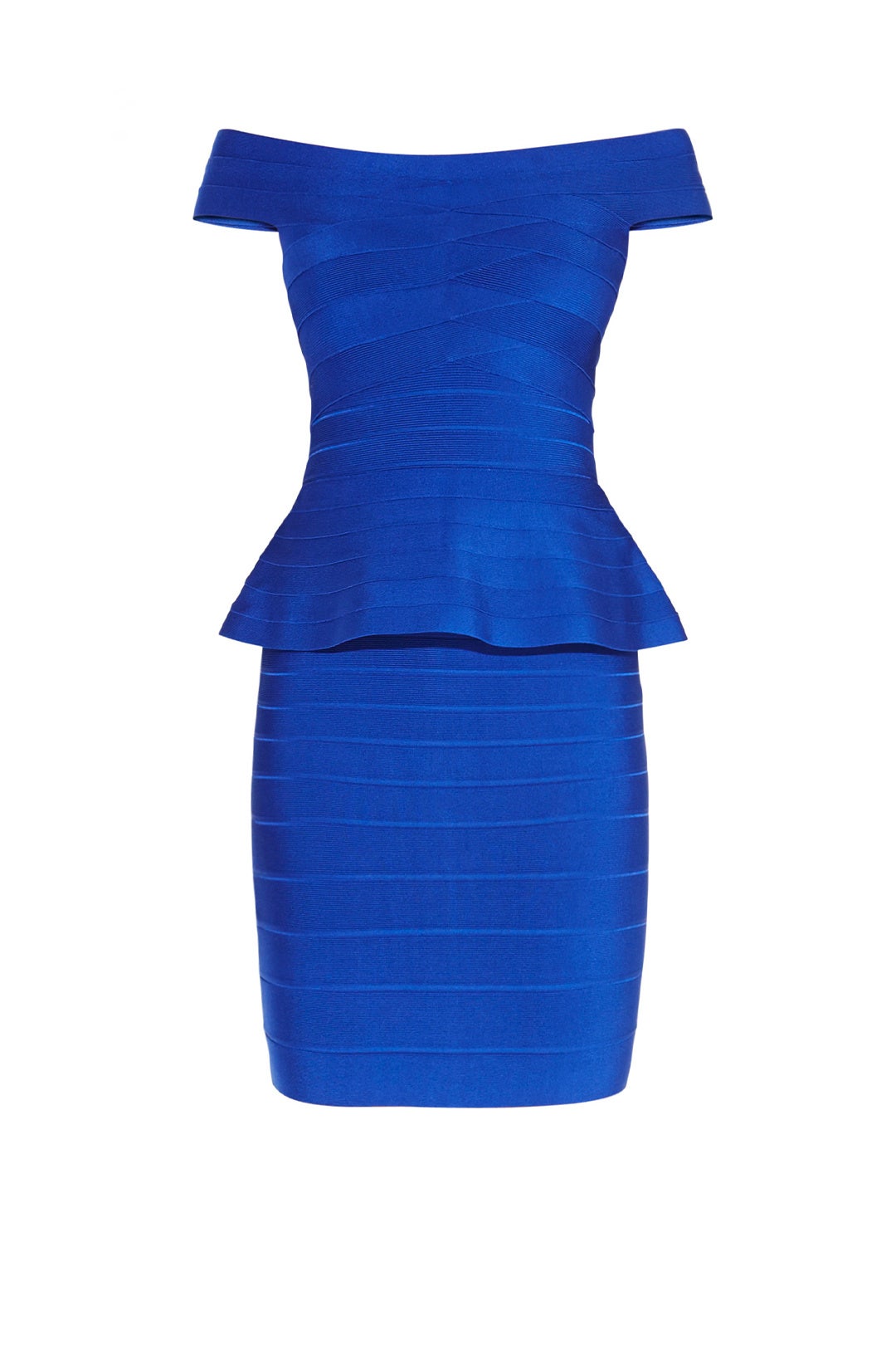 Blue Magdalena Dress by Hervé Léger 3