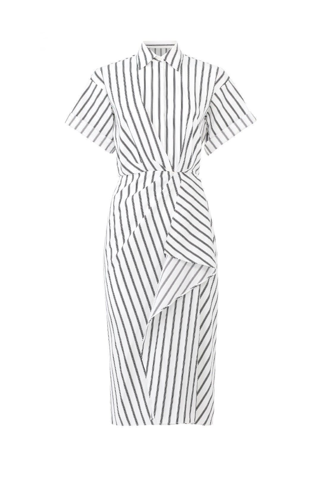 Striped Drape Shirtdress by Jason Wu Collection