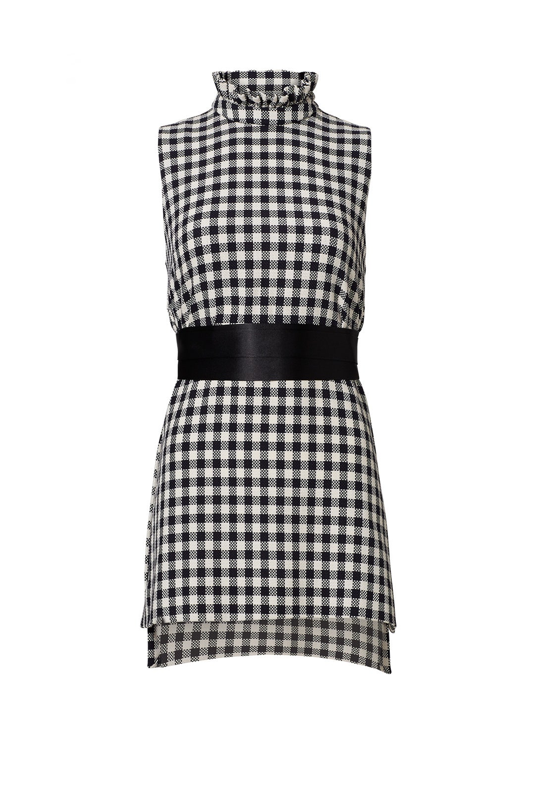 Navy Check Blouse by Mother of Pearl