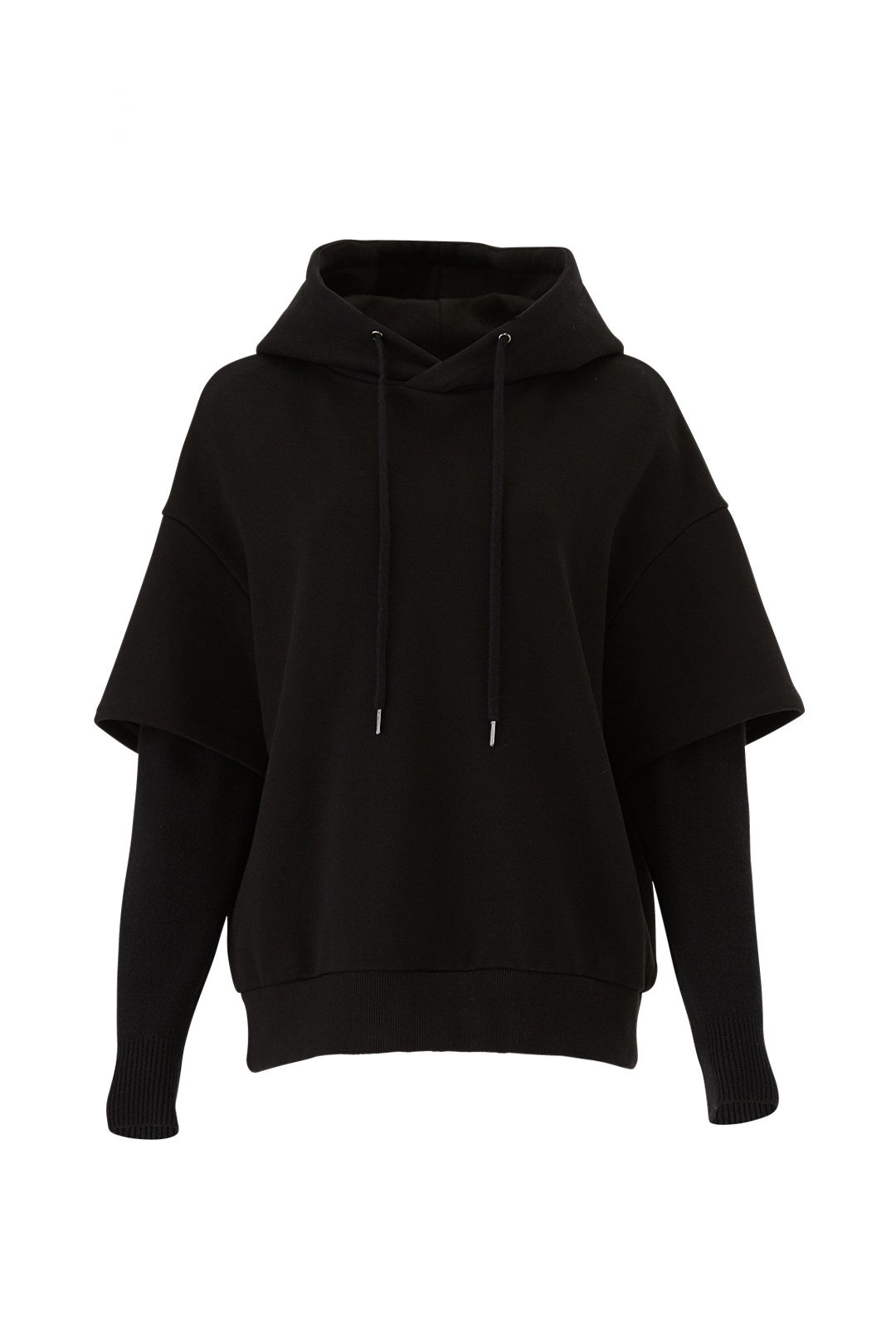 Knit Sleeved Hooded Sweatshirt by Goen. J