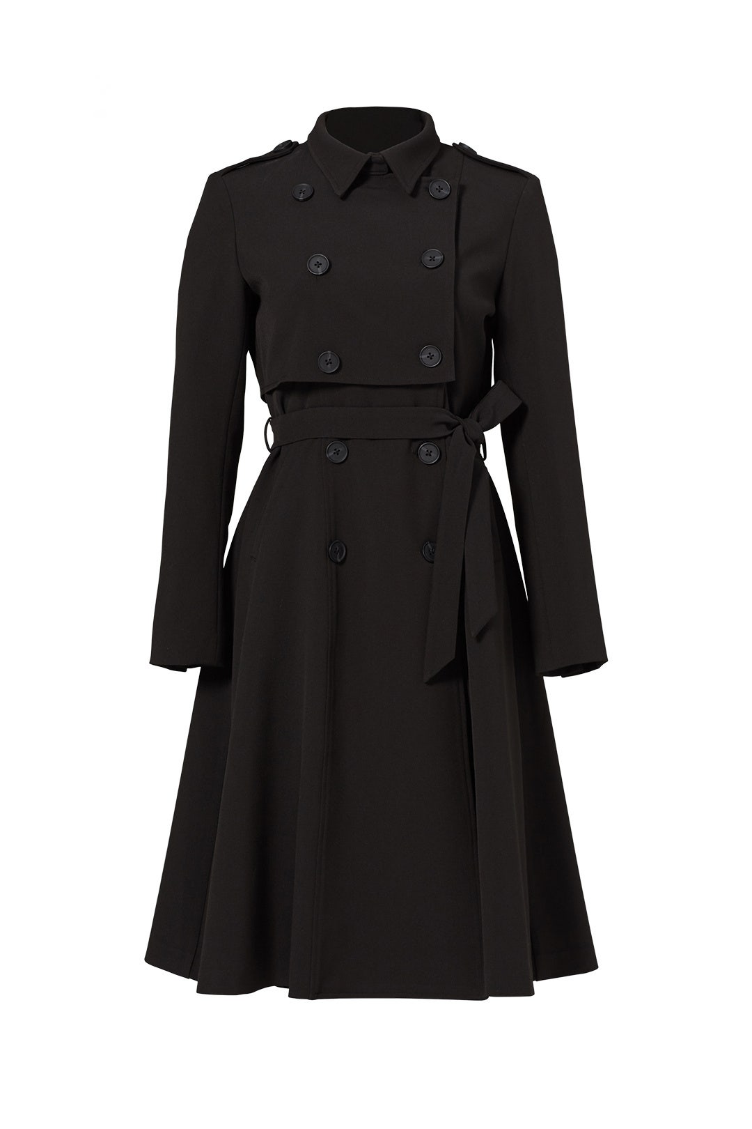 Black Nora Trench Coat by Line + Dot 3