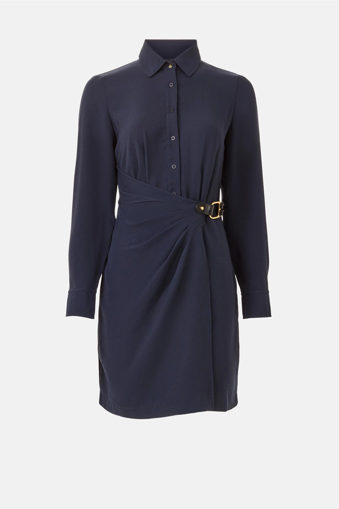 Jersey Collared Navy Dress by Lauren Ralph Lauren 4