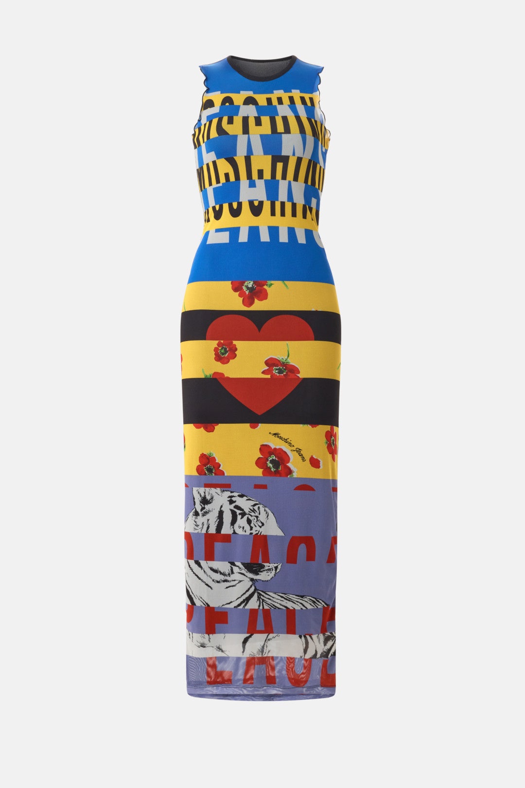 Printed Mesh Cover-up Dress by Moschino Jeans 4