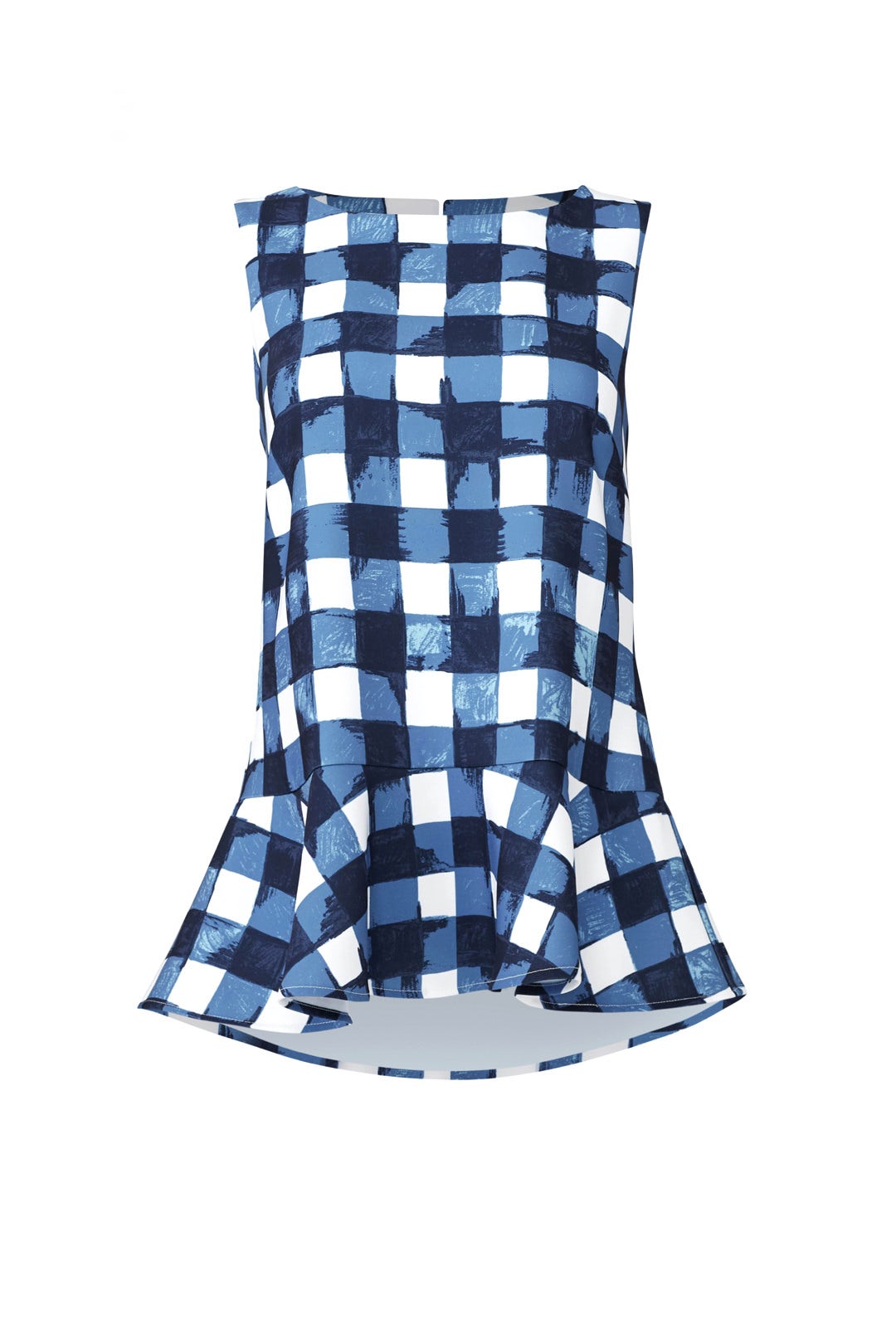 Blue Gingham Top by Sail to Sable