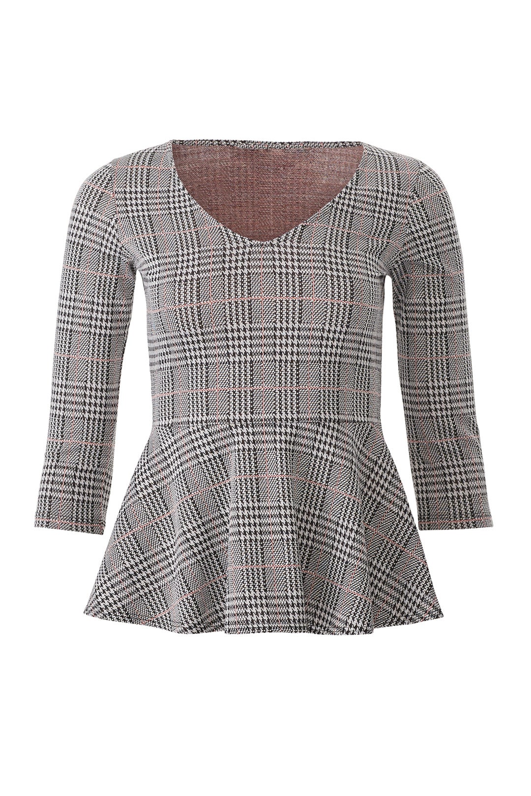 Plaid Peplum Top by Slate & Willow 3