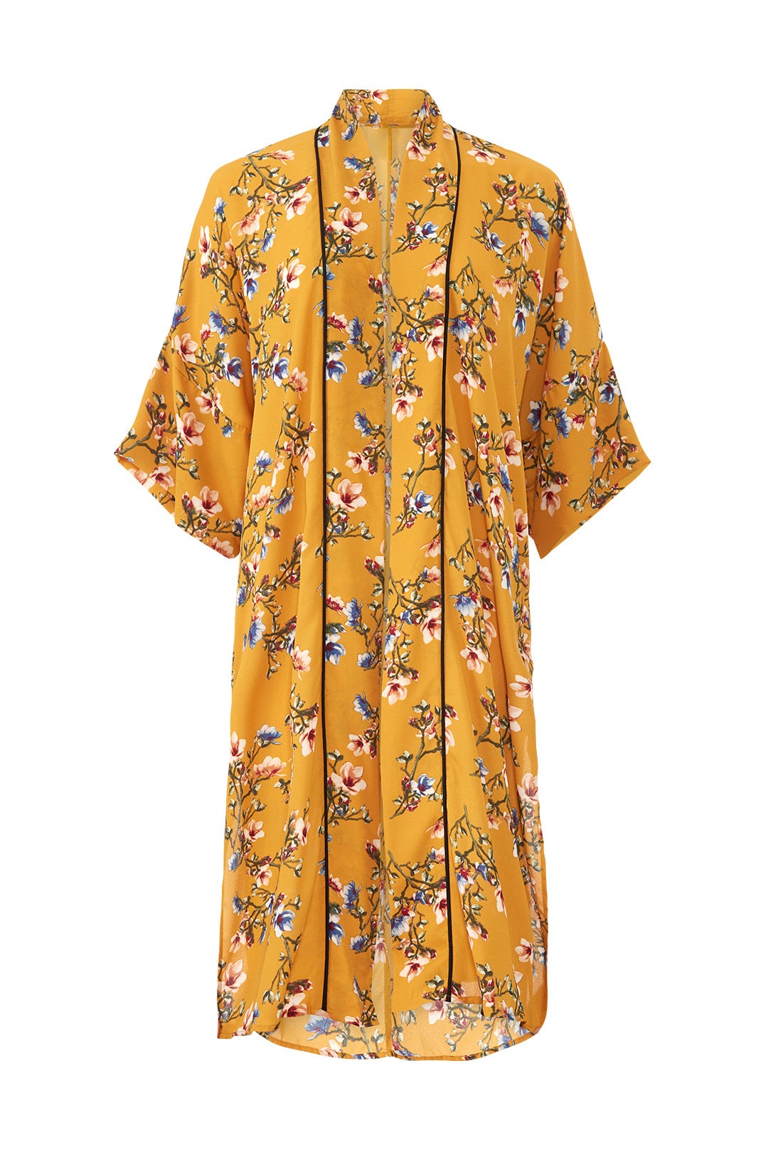 Floral Long Kimono by B Collection by Bobeau