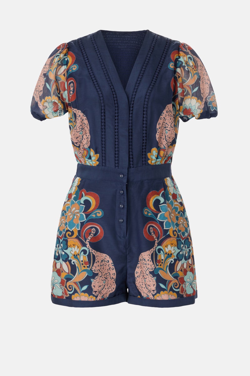 Anya Cosmic Cheetah Romper by Caballero - Photo 4