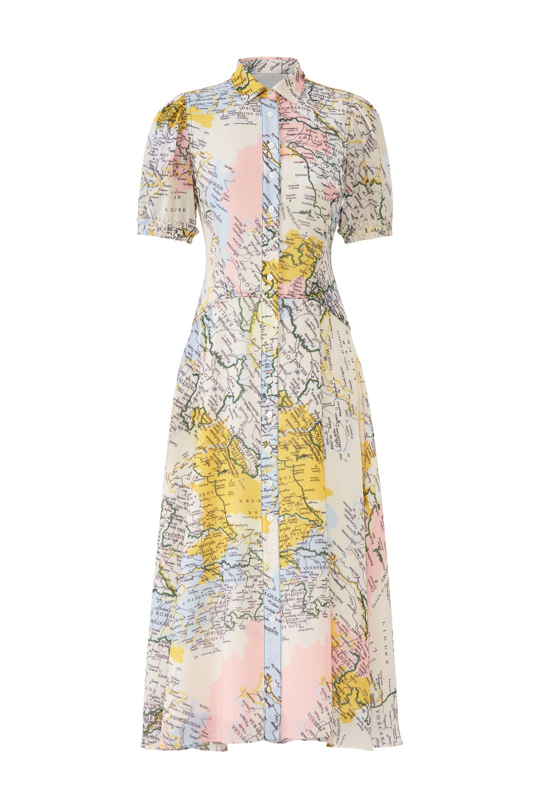 Map Button-Down Midi Dress by Derek Lam 10 Crosby 3