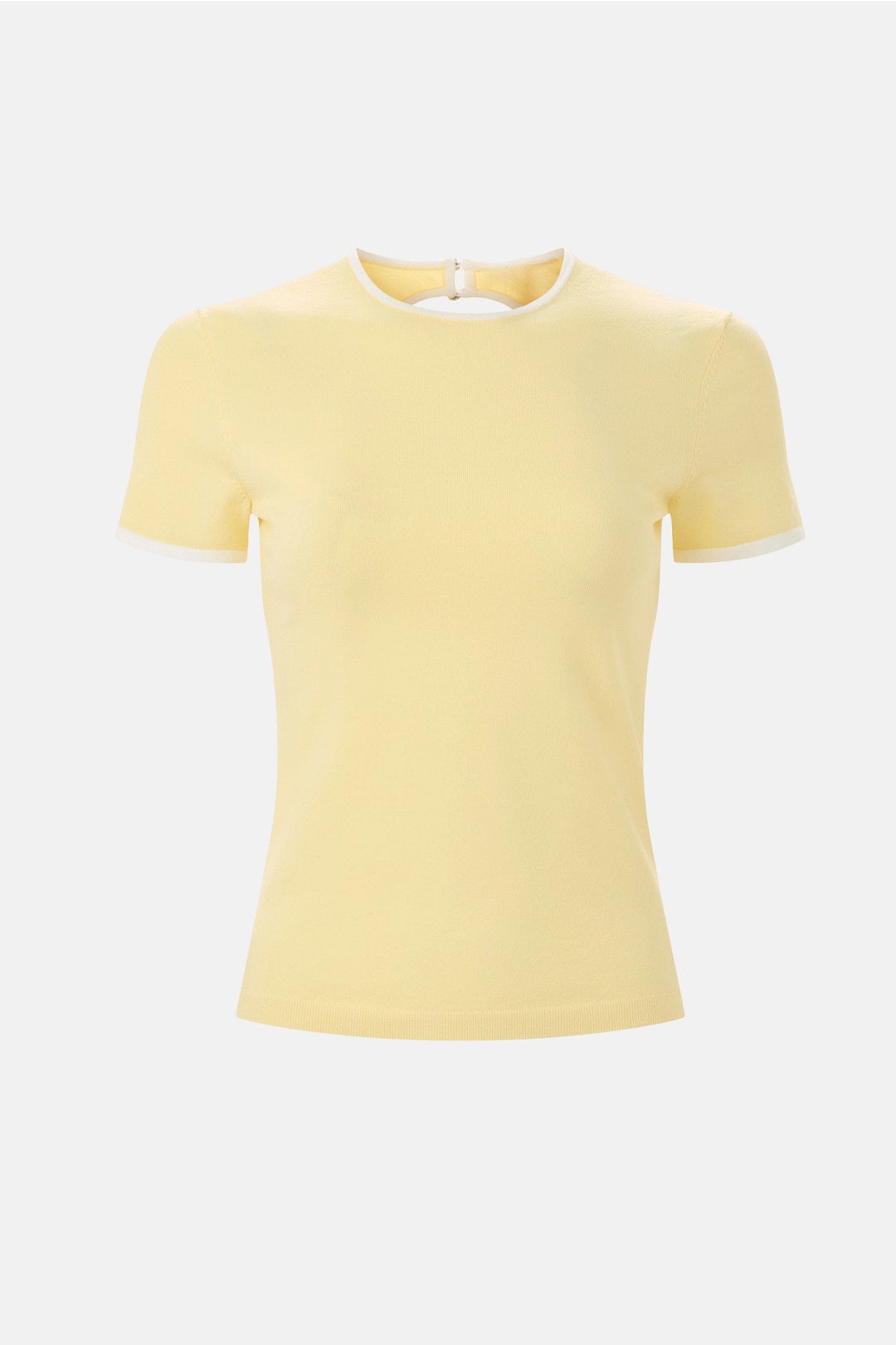 Jaune Pale Keyhole Top by Maje