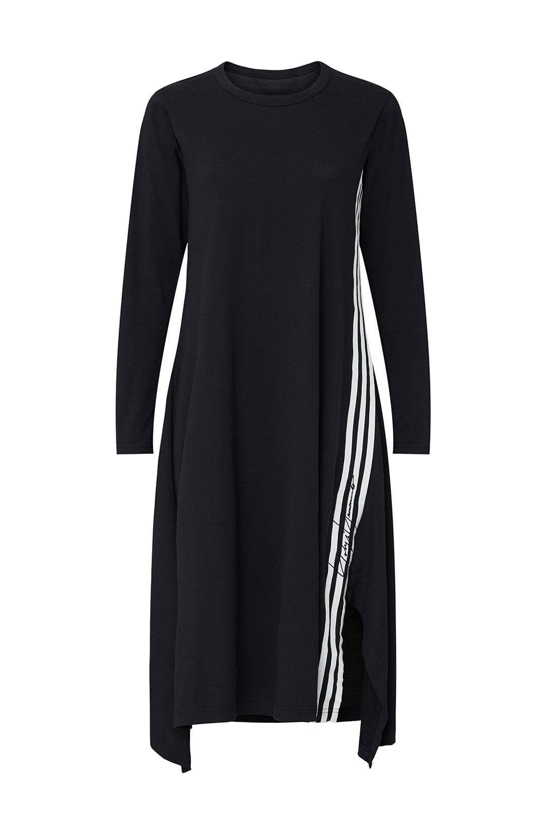 Black Side Stripe Midi Dress by Y-3 4